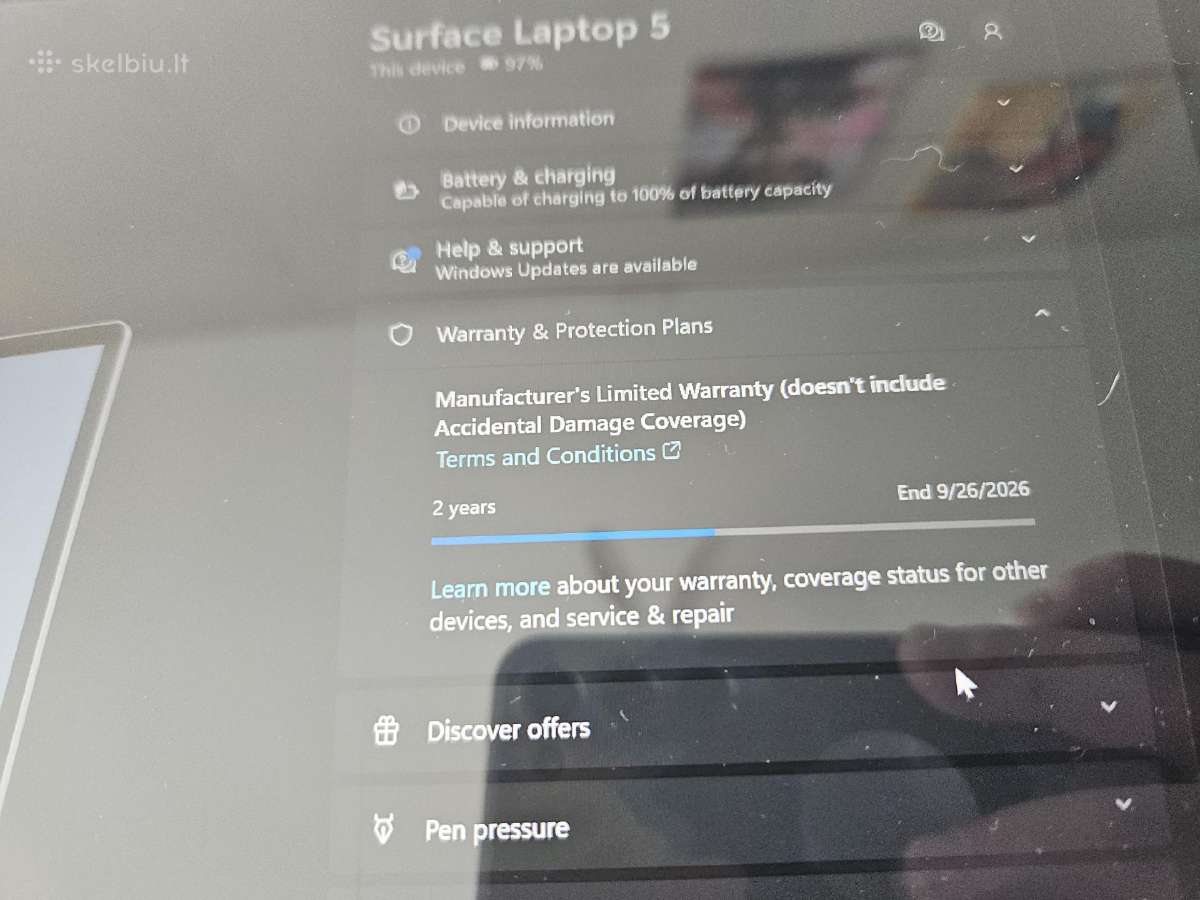 Microsoft Surface Laptop 5, i5, 256gb, 8gb - nuotraukos Nr. 5