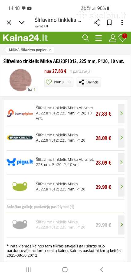 Mirka Abranęt dust free sanding - nuotraukos Nr. 4