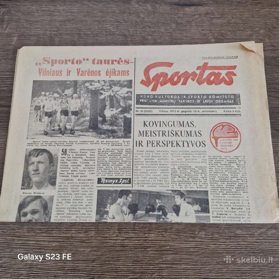 Sportas 1973m. gegužės 15 d.