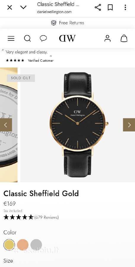 Daniel Wellington laikrodis 40mm. - nuotraukos Nr. 8