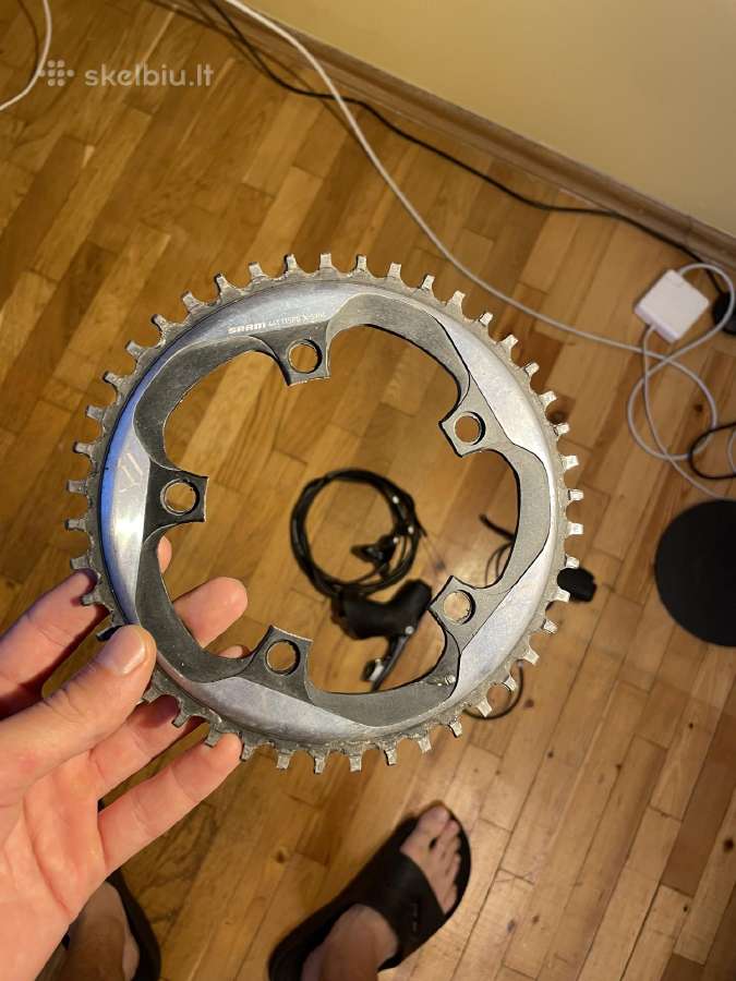 Sram 44t chainring, galinis Rival permetėjas