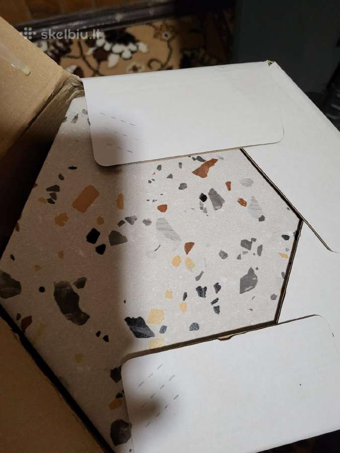 Akmens masės plytelės Gobi Nude Hexagon - nuotraukos Nr. 2