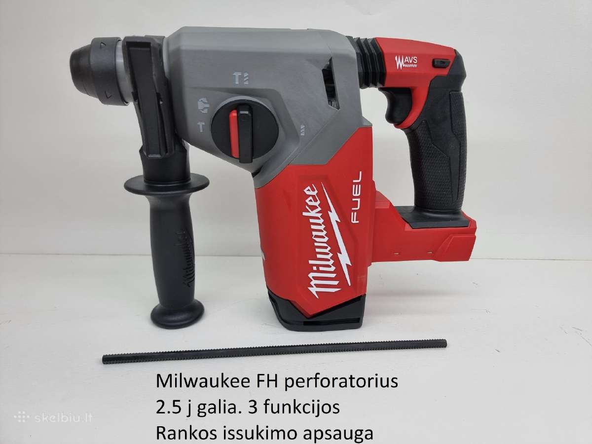 Milwaukee Perforatoriai – M12 / M18 / Laidiniai a - nuotraukos Nr. 13