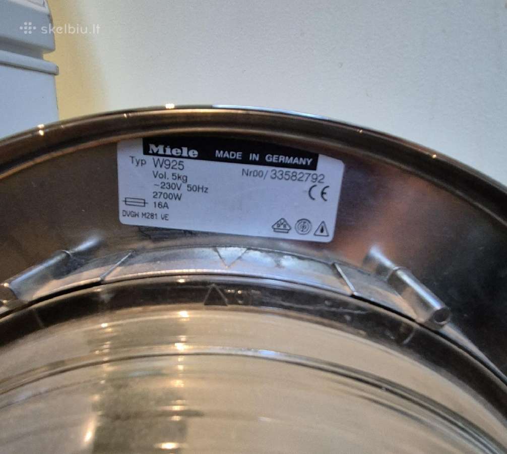 Naudota skalbimo mašina Miele W925 Wps - nuotraukos Nr. 5