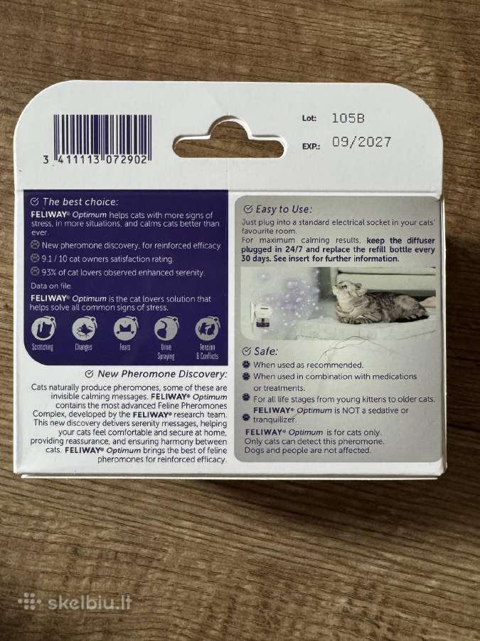 Feliway 3x48ml papildymų pakuotė - nuotraukos Nr. 3