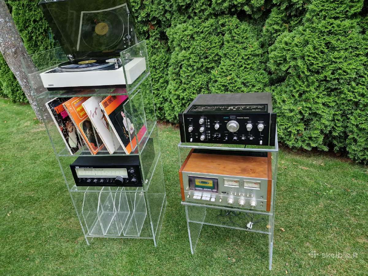 Vintažinės mid century poliakrilo audio lentynos - nuotraukos Nr. 10