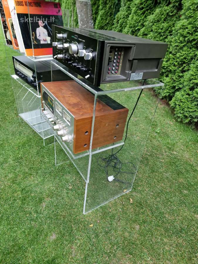 Vintažinės mid century poliakrilo audio lentynos - nuotraukos Nr. 12