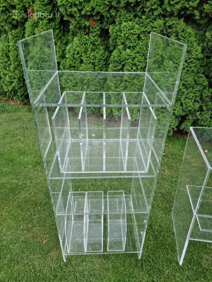 Vintažinės mid century poliakrilo audio lentynos - nuotraukos Nr. 21