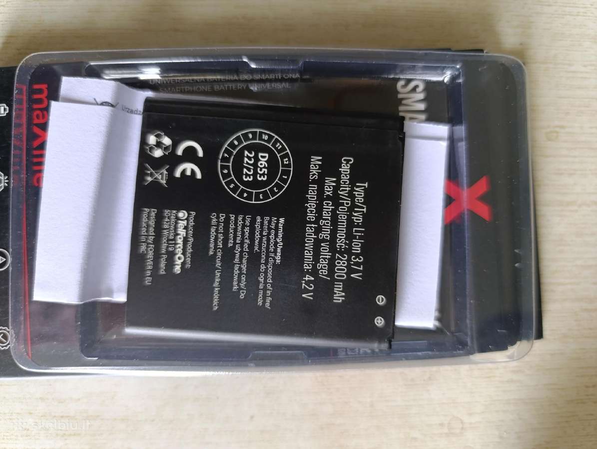 Nauja telefono baterija S4 Li on 3,7 2800mah - nuotraukos Nr. 5