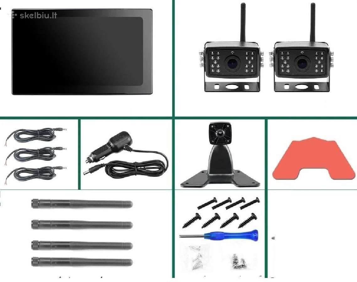 10 Ahd LCD monitorius ir dvejos bevielės HD kamer - nuotraukos Nr. 6