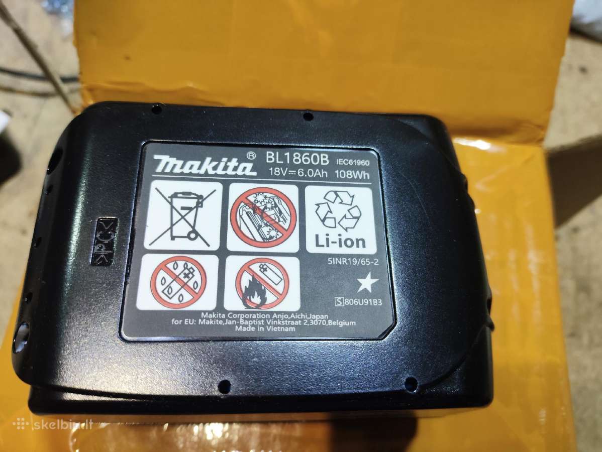 Tiesinis pjūklas Makita akumuletoriams naujas - nuotraukos Nr. 7