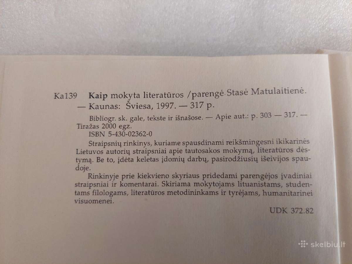 Kaip mokyta literatūros - nuotraukos Nr. 5