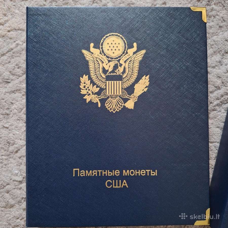 Amerikos progines monetas su albumu