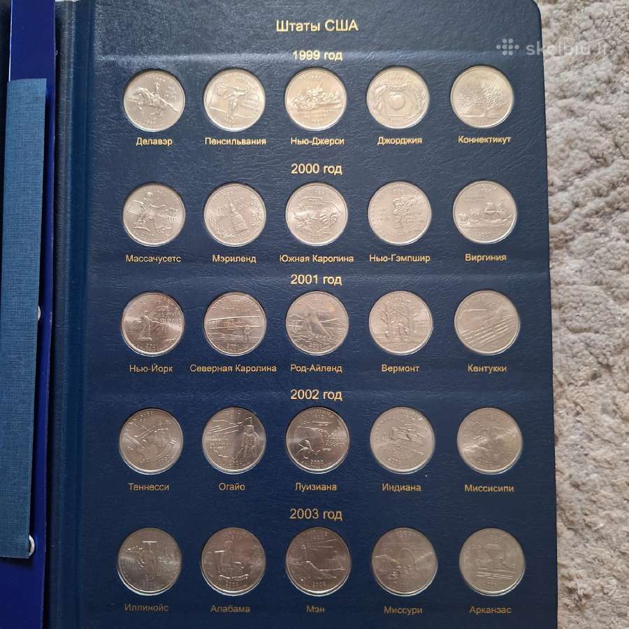 Amerikos progines monetas su albumu - nuotraukos Nr. 5