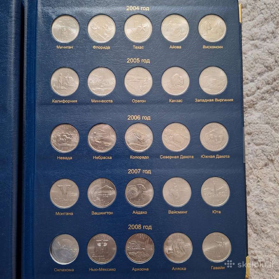 Amerikos progines monetas su albumu - nuotraukos Nr. 6