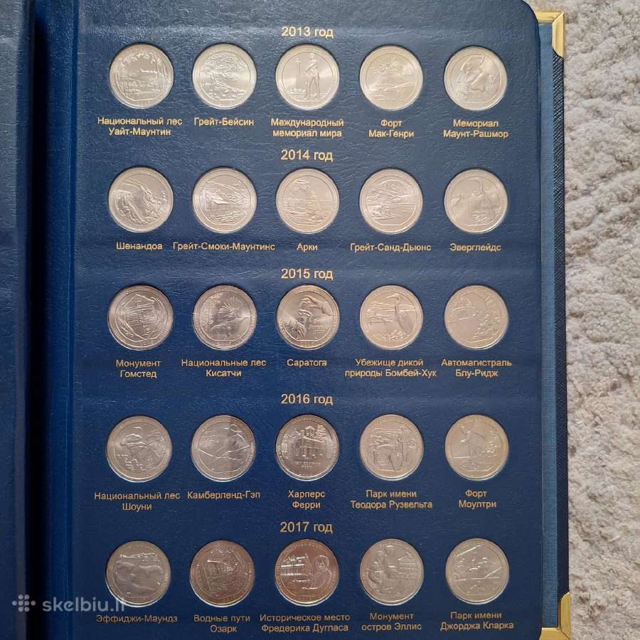 Amerikos progines monetas su albumu - nuotraukos Nr. 8