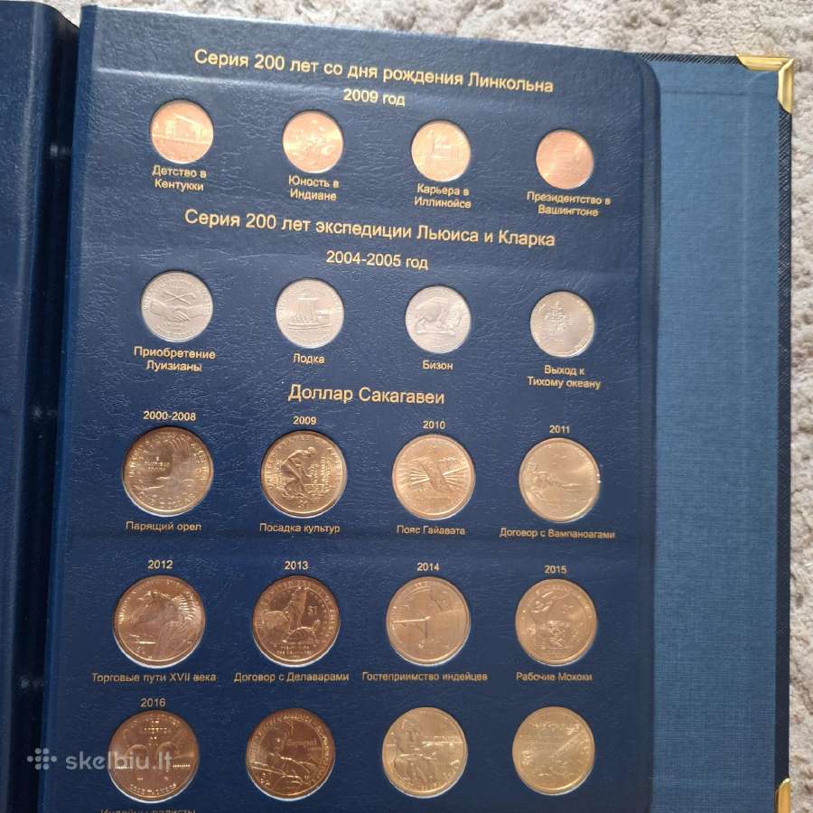 Amerikos progines monetas su albumu - nuotraukos Nr. 17
