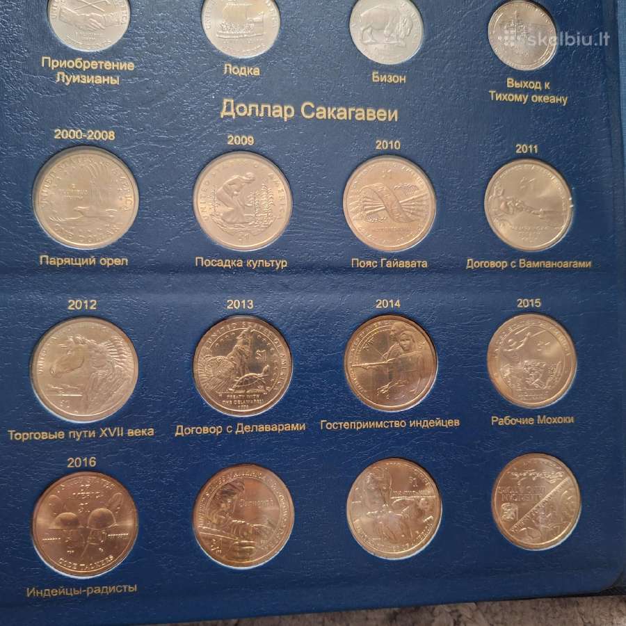 Amerikos progines monetas su albumu - nuotraukos Nr. 20