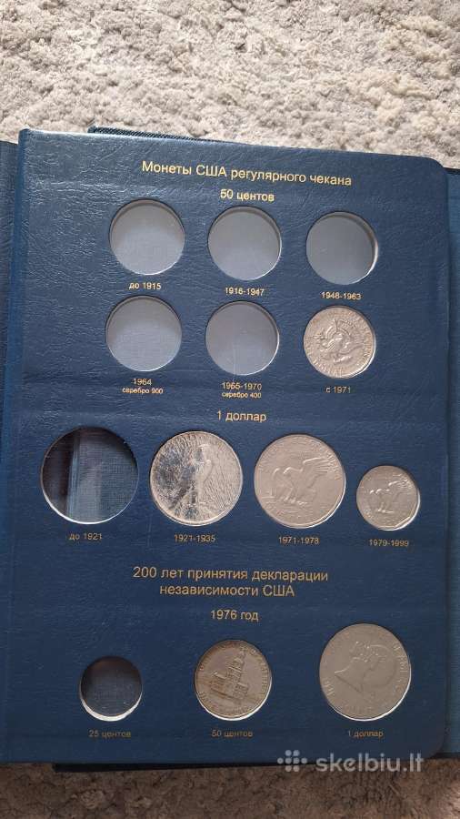 Amerikos progines monetas su albumu - nuotraukos Nr. 33