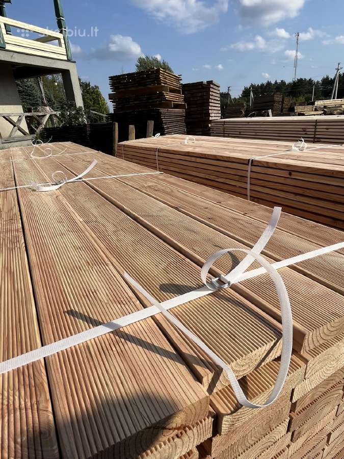 Europinio maumedžio terasines lentos ir lages - nuotraukos Nr. 14