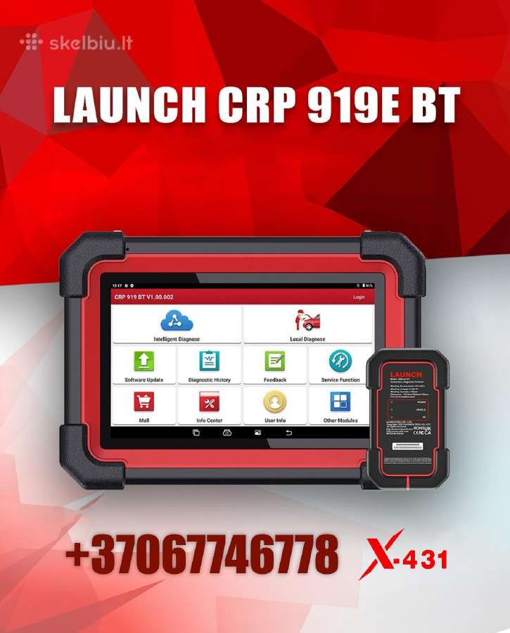 Originali Launch X431 diagnostika