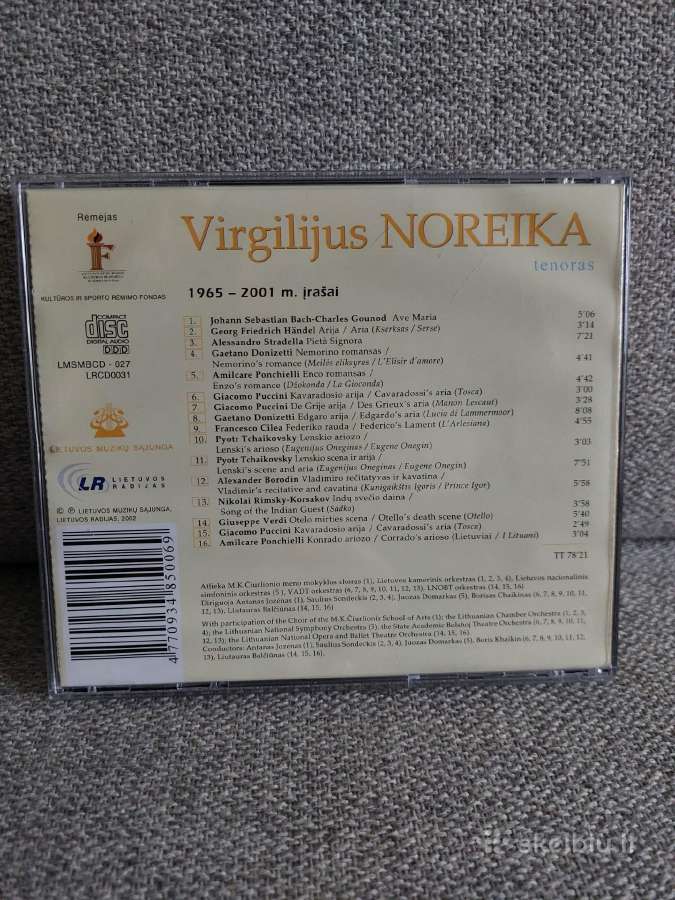 Virgilijus Noreika, tenoras. 1965-2001 m. kūriniai - nuotraukos Nr. 2