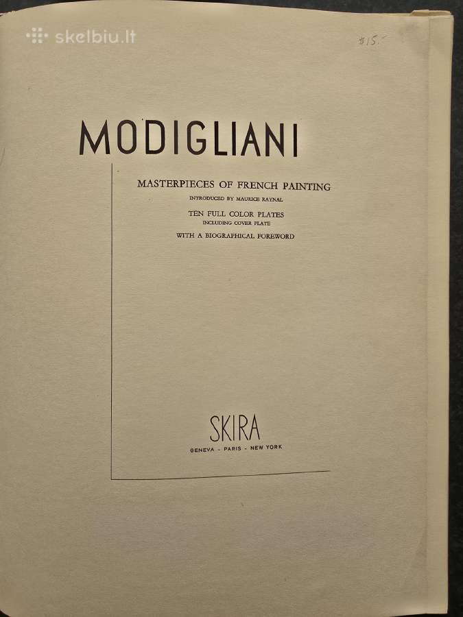 Amedeo Modigliani Ten Full Color Plates - nuotraukos Nr. 11
