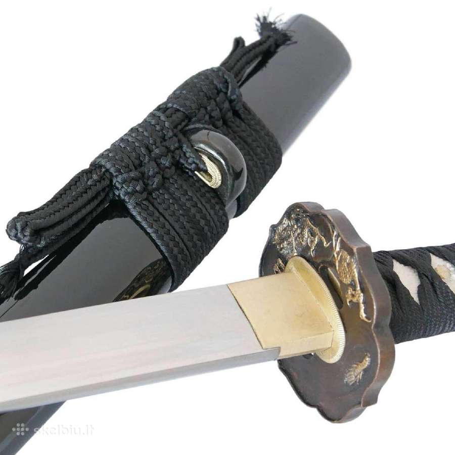 Katana Kuro Tatsu – samurajų kardas iš spyruoklini - nuotraukos Nr. 2