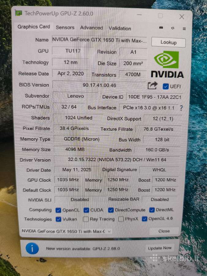 X1 Extreme 15.6 Oled 4k Touch i7-10850h 32/512 Gtx - nuotraukos Nr. 6