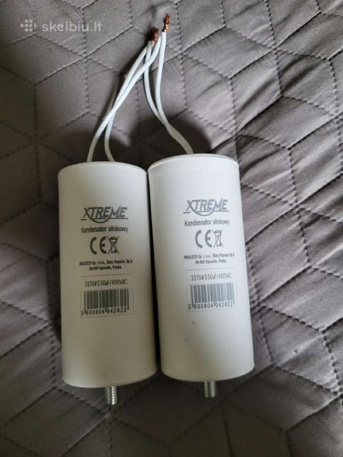 Varikliniai kondensatoriai 50uf ir 2,5uf