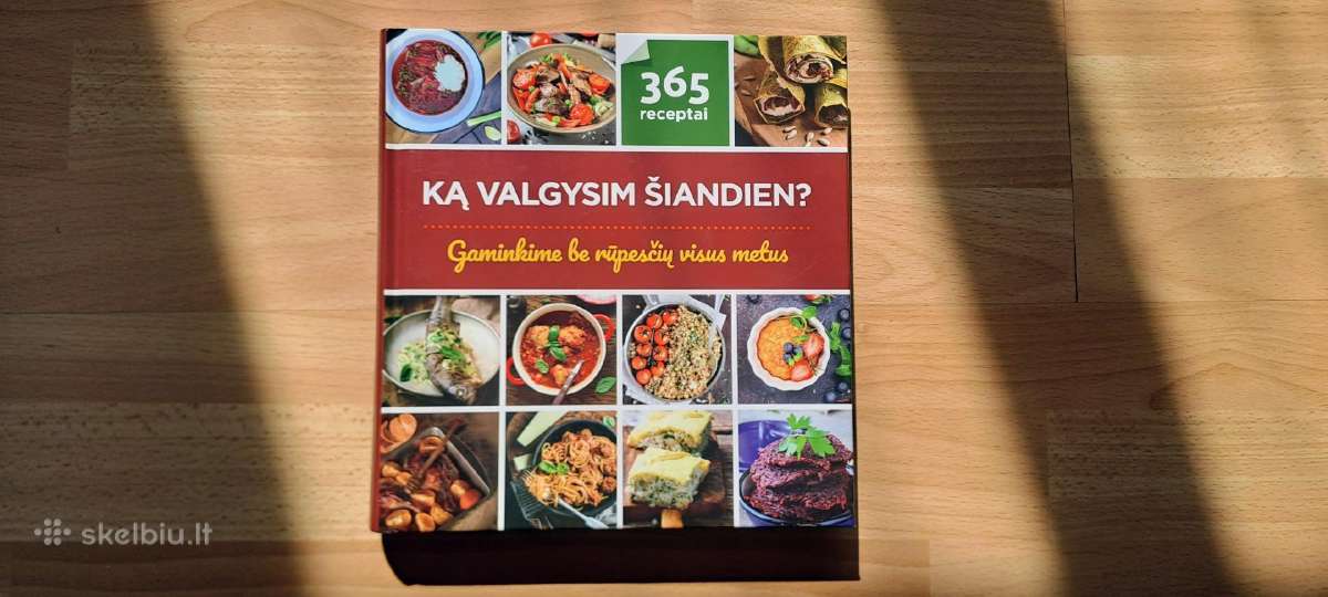 Virtuvės receptų knyga Ką valgysim šiandien?