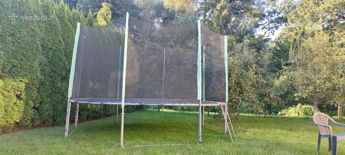 Insportline batutas 420cm su šoninėm apsaugom