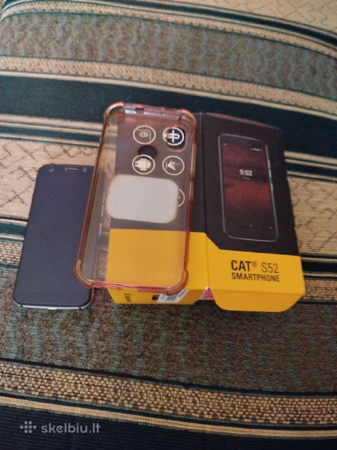 Tvirtas telefonas cat s52 mažai naudotas