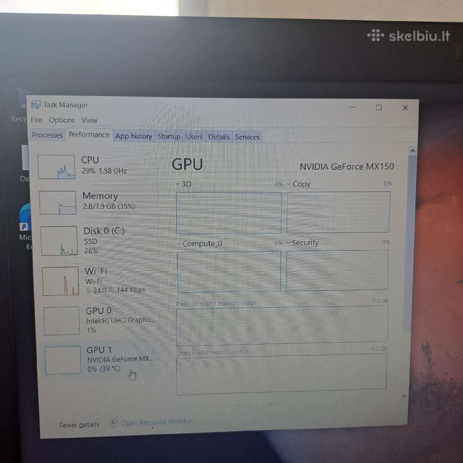 Lenovo ideapad i5 8250u8gb Ramssd 256gb - nuotraukos Nr. 6