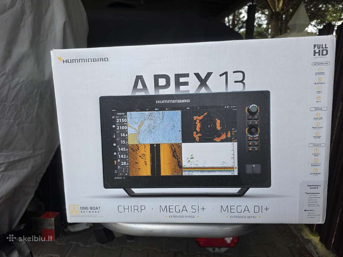 Humminbird Apex 13 Msi+ ir sonaras