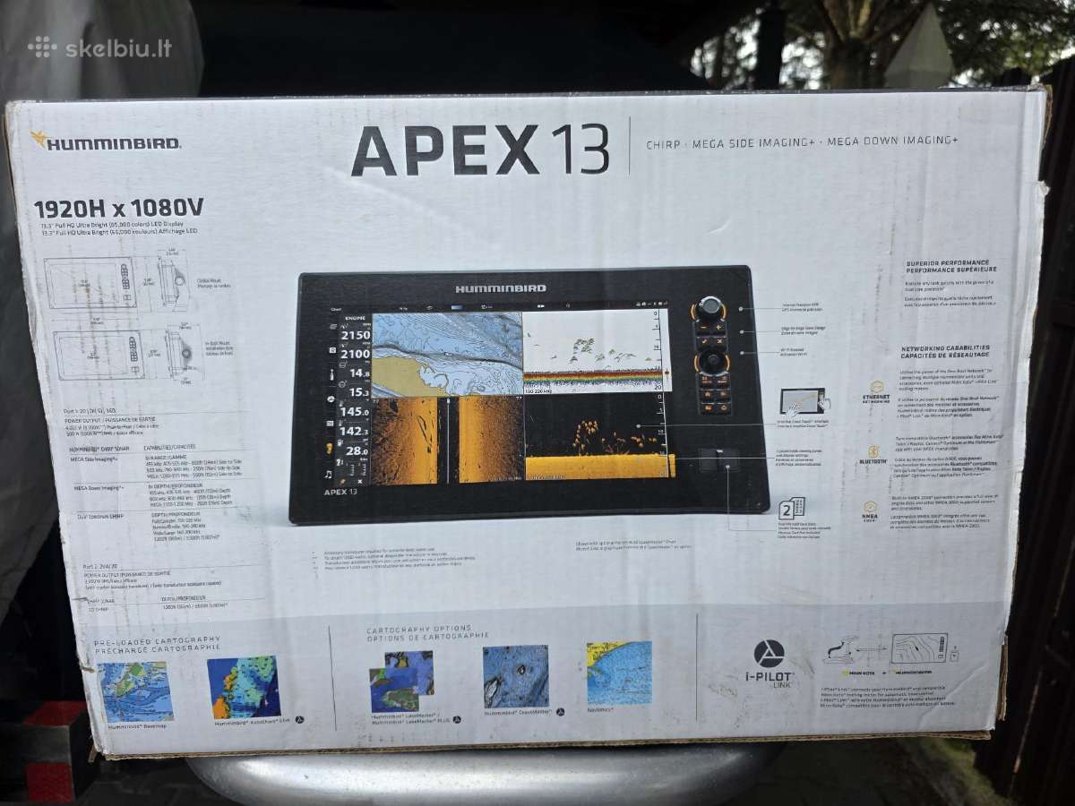 Humminbird Apex 13 Msi+ ir sonaras - nuotraukos Nr. 4