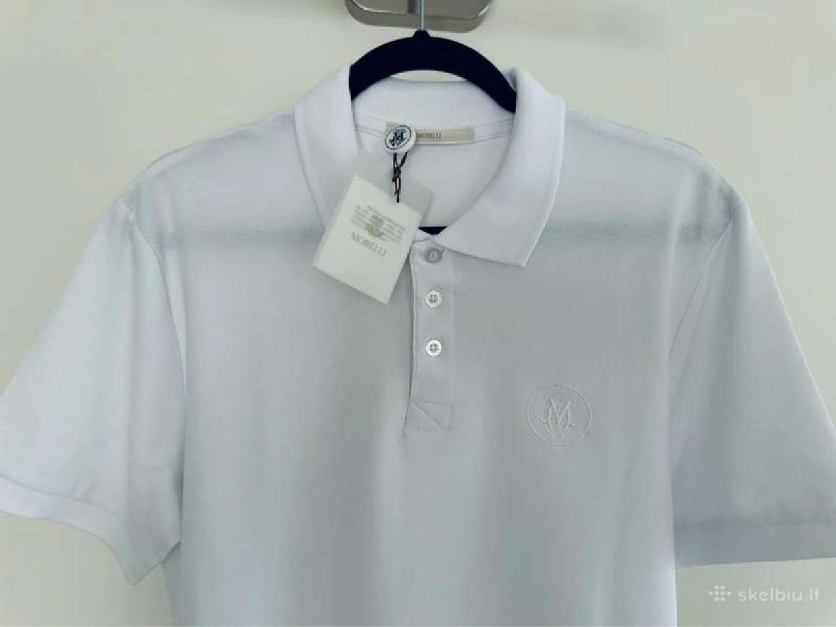 Stilingi Morelli polo marškinėliai, M, su dėžute - nuotraukos Nr. 5