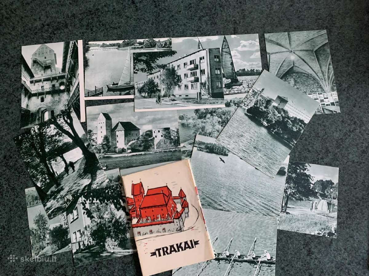 Vintažiniai Atvirukai Trakai 1962m, 12vnt.
