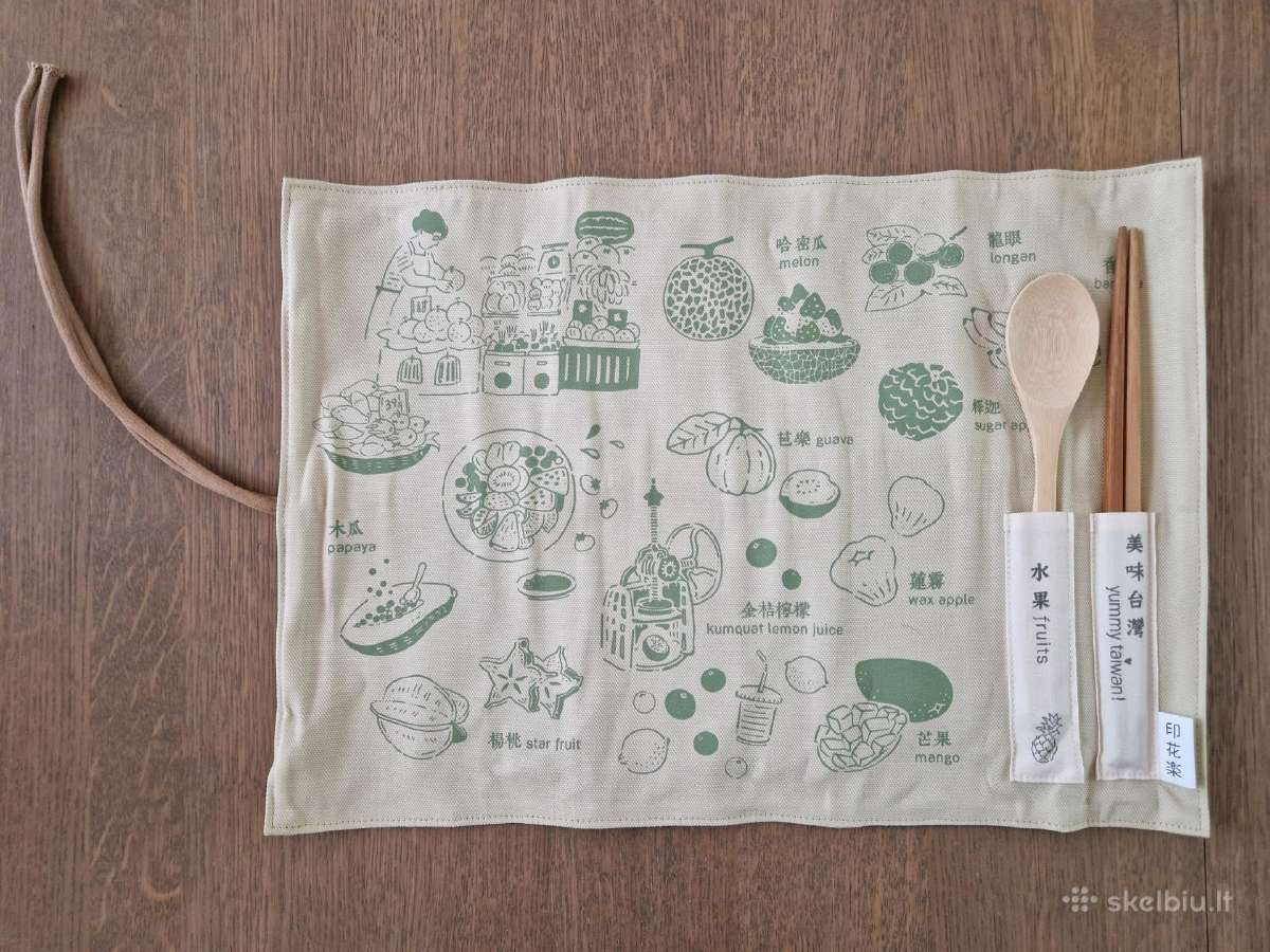 Japoniškas stalo kilimėlis su įrankiais - nuotraukos Nr. 7