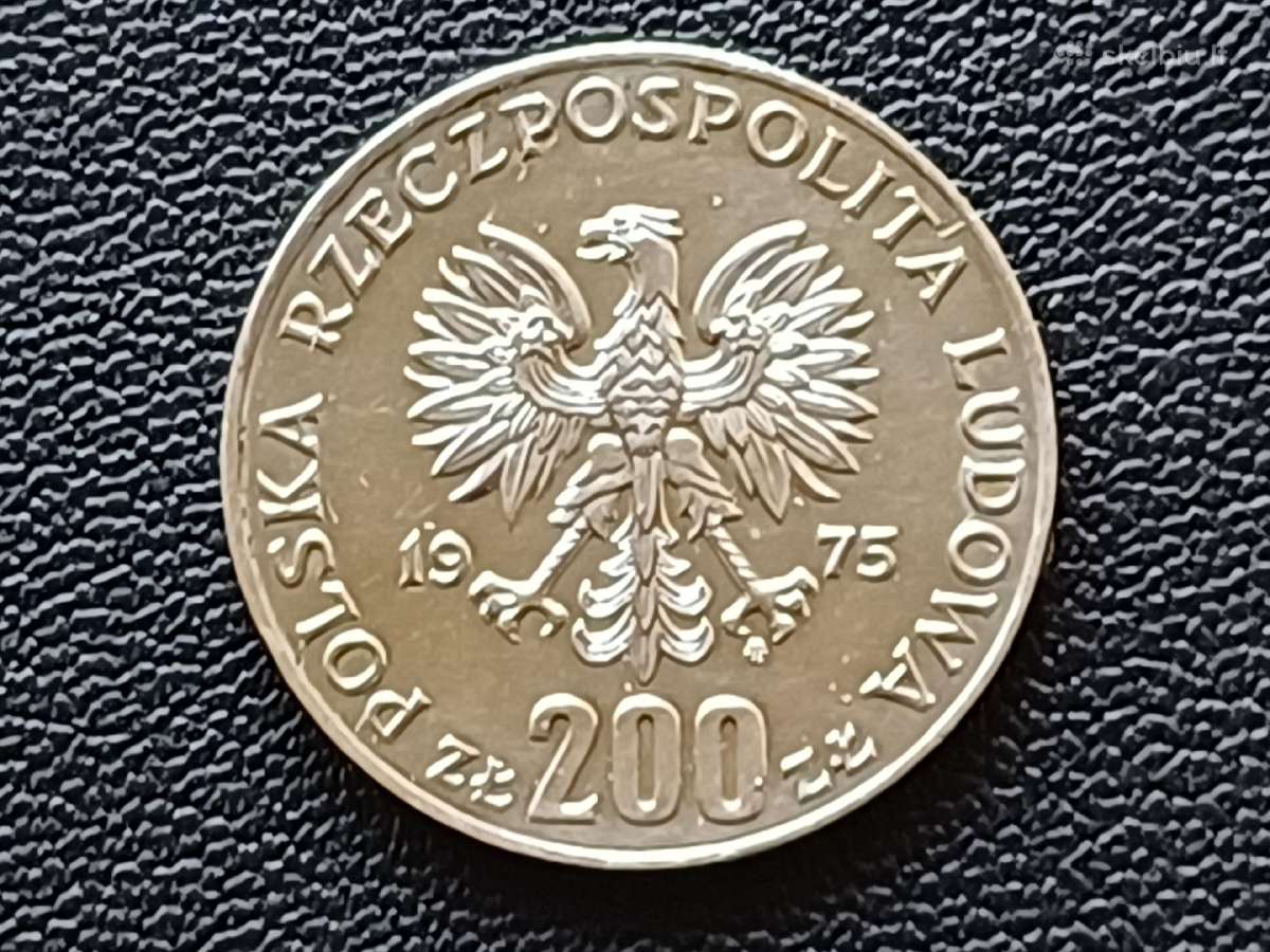 (393) 200 zlotų 1975m. Lenkija 14,47g. - nuotraukos Nr. 2