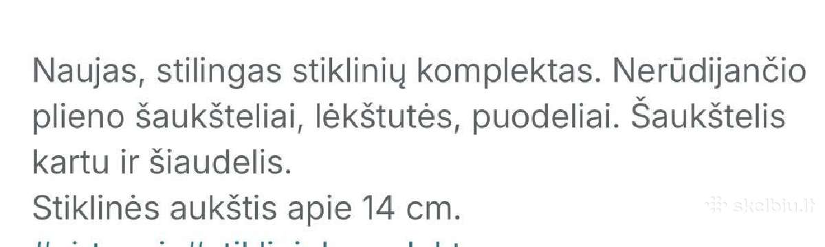 Stiklinių komplektas - nuotraukos Nr. 5