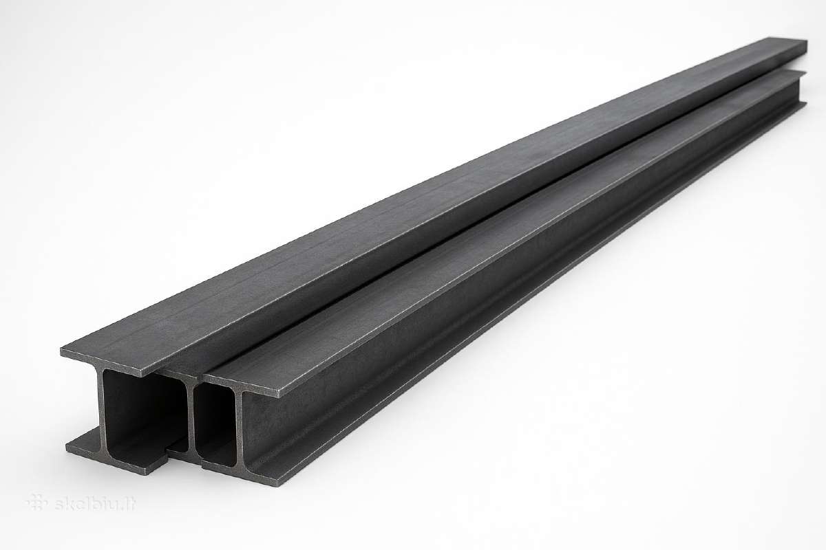 Parduodamos 4 metrų ilgio metalo sijos Heb 200