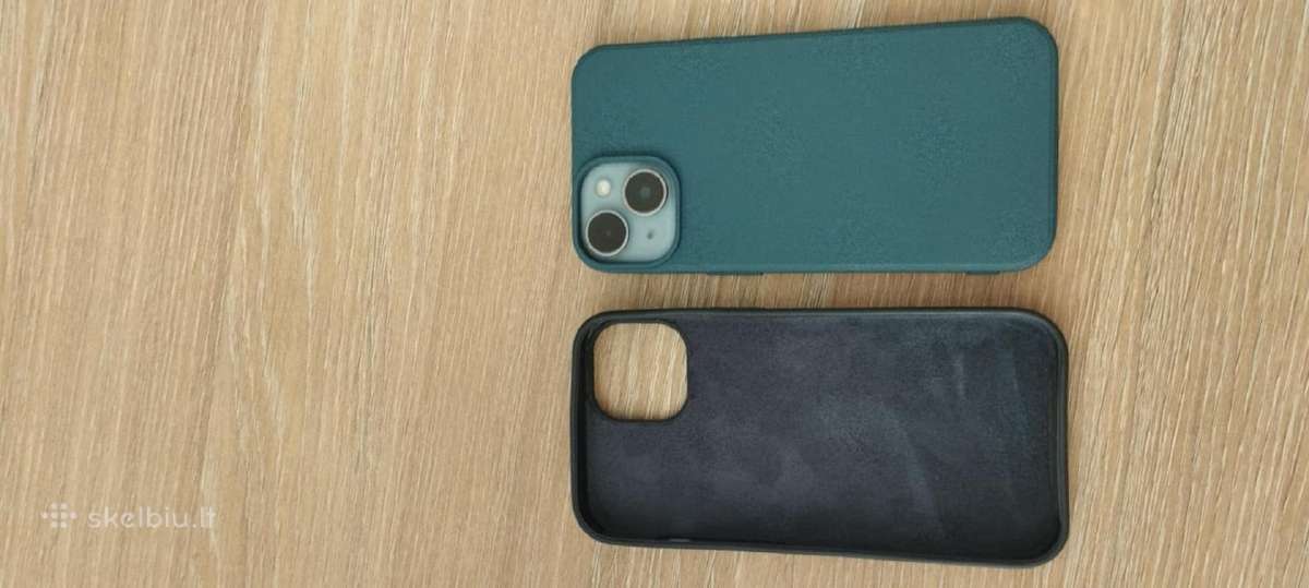 iPhone Apple 14 telefono tamsiai mėlynas dėklas