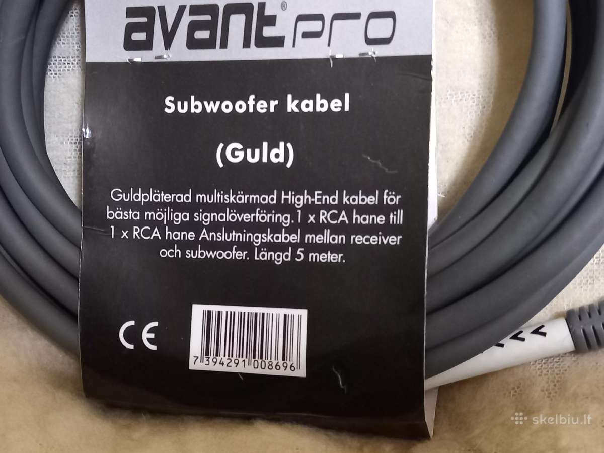 Kabelis subuferiui (subwoofer) - nuotraukos Nr. 2