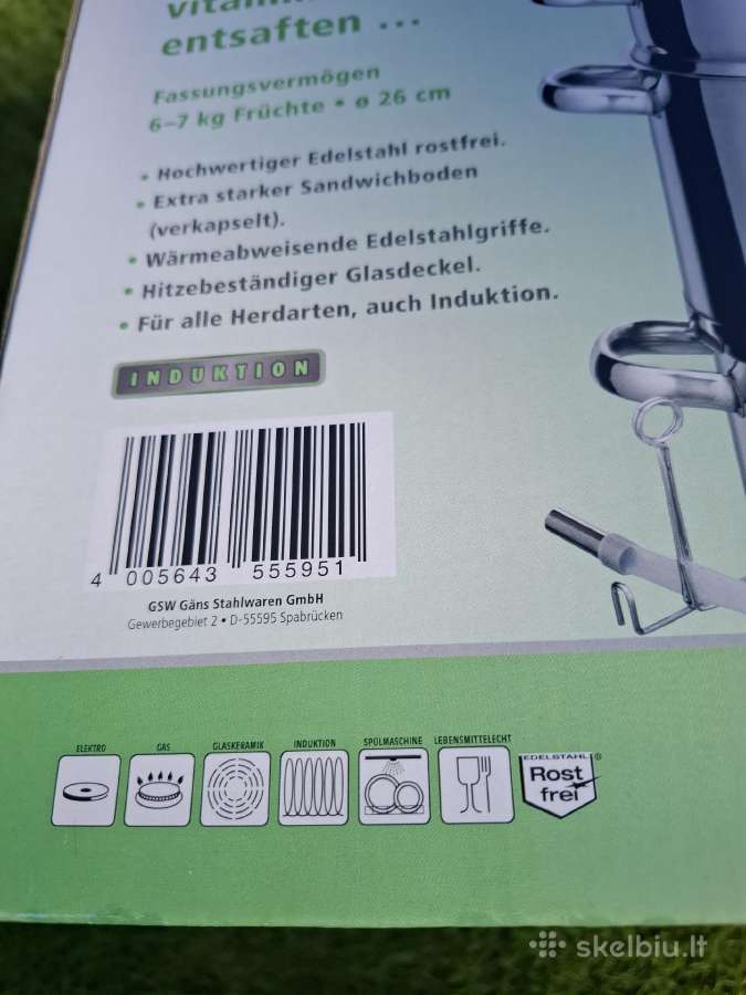 Gsw Garinė sulčiaspaudė "Ensafter" - nuotraukos Nr. 4