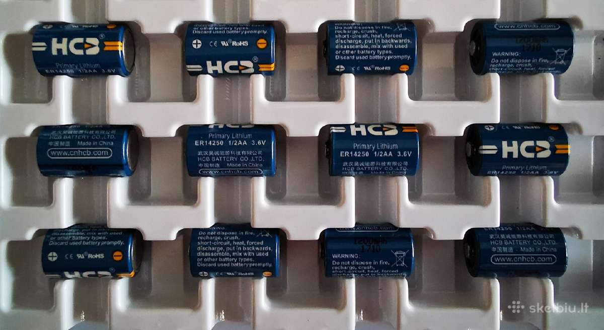 Baterijos Er14250 ir Cr2032