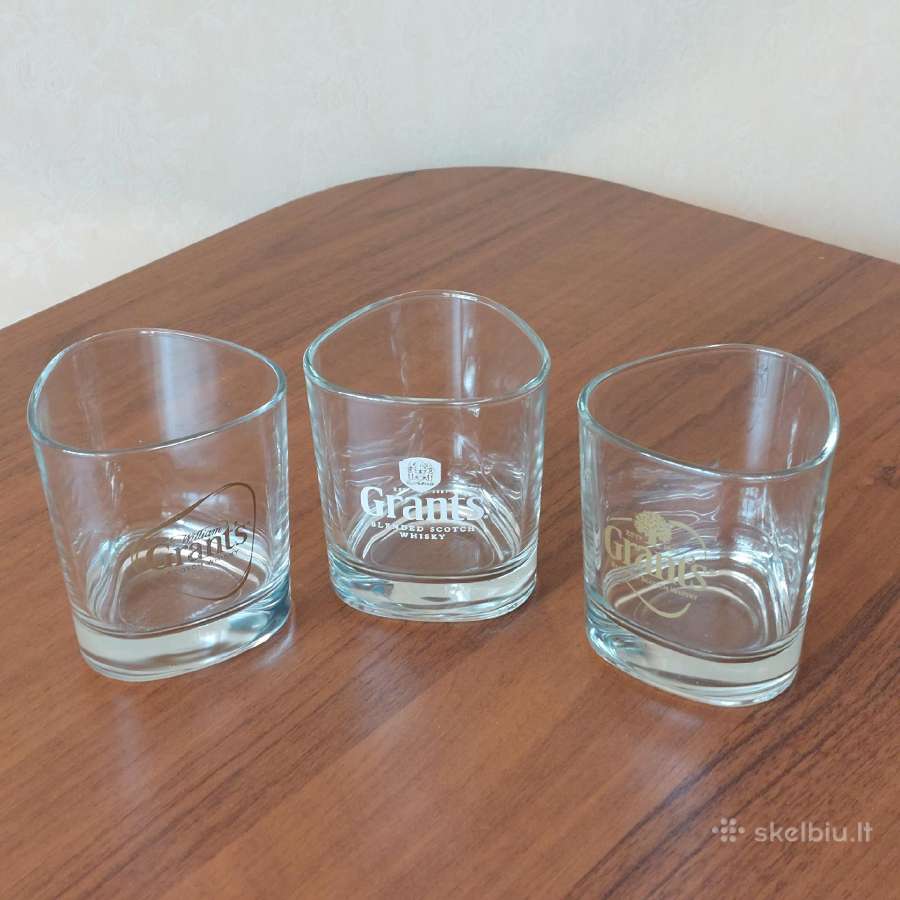 Viskio taurės / Whiskey glasses " Grant's "