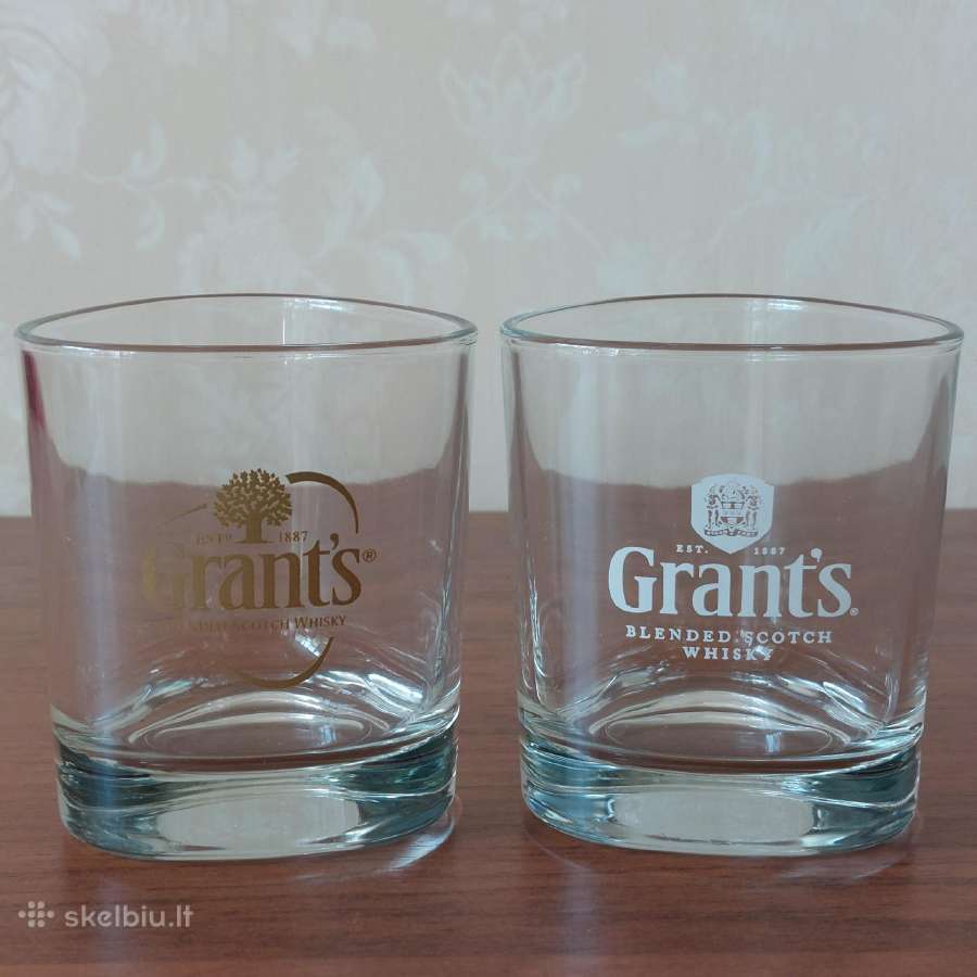 Viskio taurės / Whiskey glasses " Grant's " - nuotraukos Nr. 2