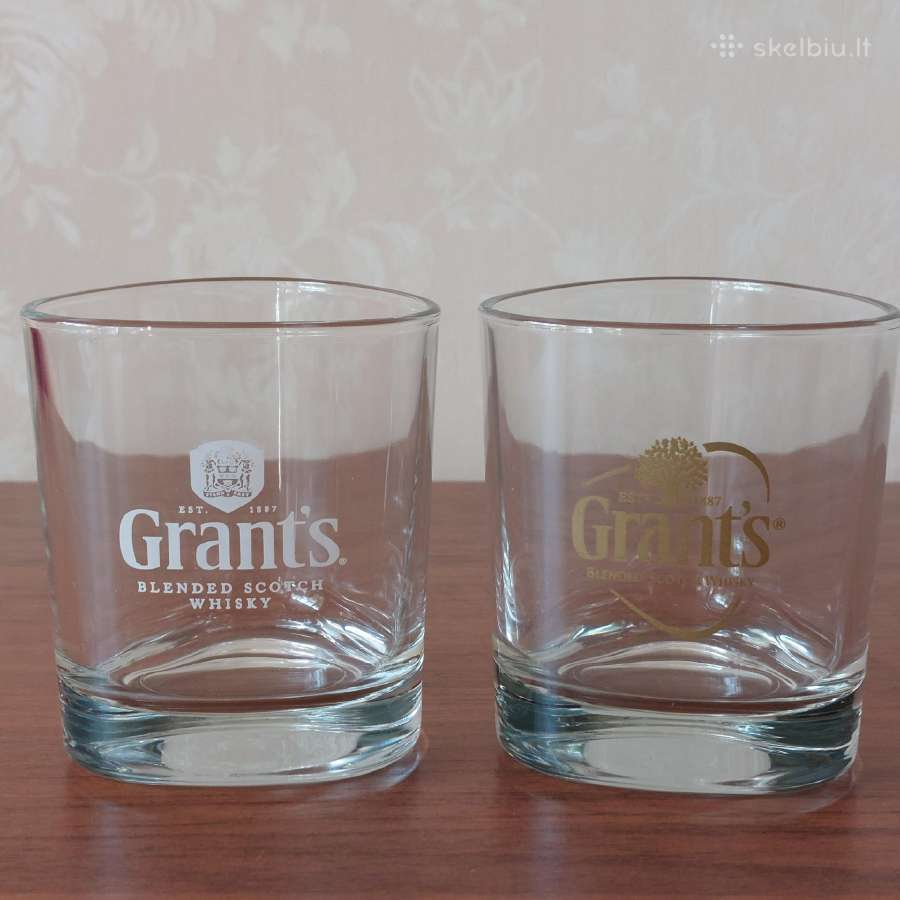 Viskio taurės / Whiskey glasses " Grant's " - nuotraukos Nr. 3