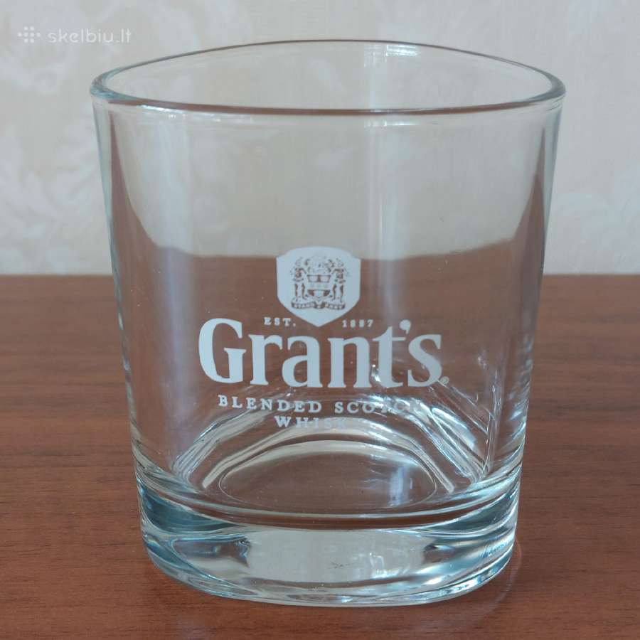 Viskio taurės / Whiskey glasses " Grant's " - nuotraukos Nr. 4